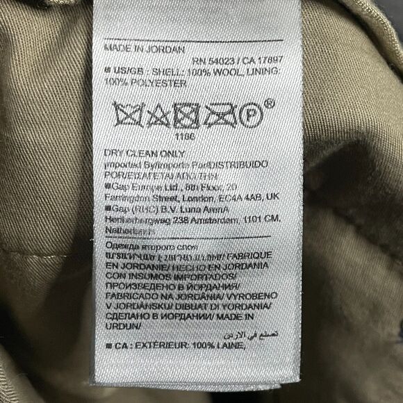 Banana Republic Pants Mens 34x32 (Fits 36x30) Blue Tapered Fit VBC Wool Flannel - Picture 4 of 13